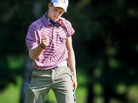 web 20170907 0452 fb  Thursday, september 7, 2017 - Golf Club Le Betulle, BIELLA (Italy): MARTIN VORSTER (RSA) reacts to the par on No.17 - Copyright © 2017 Roberto Caucino